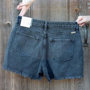 KanCan black distressed jean shorts